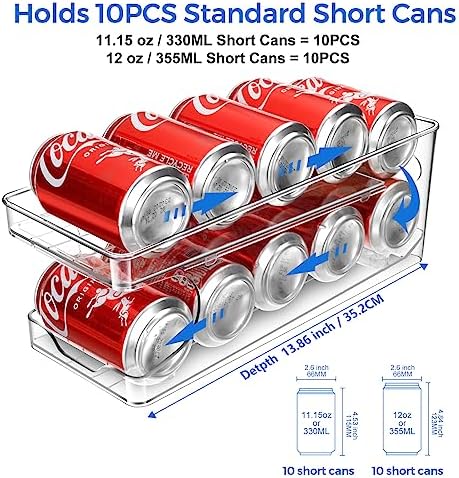 Automatic Soda Can Organizer for Refrigerator