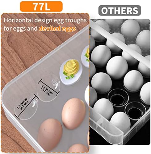 77L Deviled Egg Containers with Lid, Set of 2