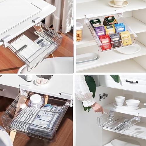 vacane Under Shelf Organizer, Under Shelf Storage Drawer Pull Out
