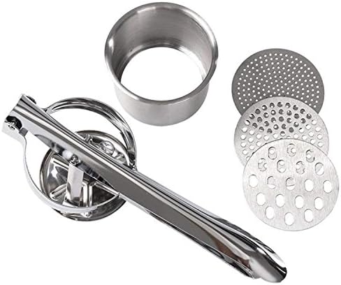 Potato Ricer Stainless Steel Masher, Large Capacity 15oz Potato Masher