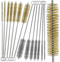 14pcs Brass Wire Brush Stainless Steel Wire Brushes Bottle Brush Set