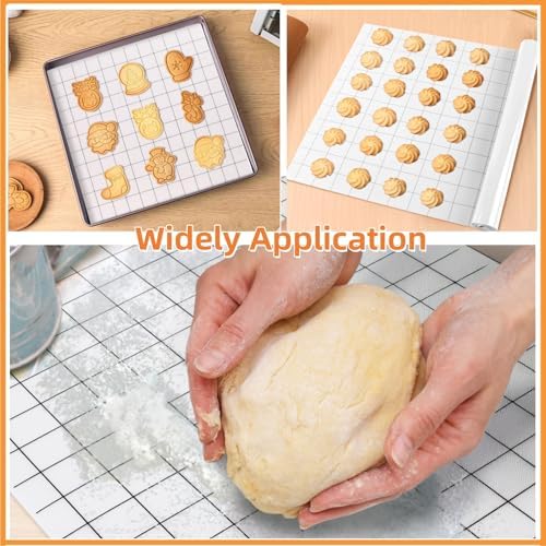 Covzoe Silicone Baking Mat Roll, 12 In x 8 FT Heat Resistant Pastry