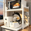 22.83X23.22IN 2-Tier Expandable Microwave Bakers Rack