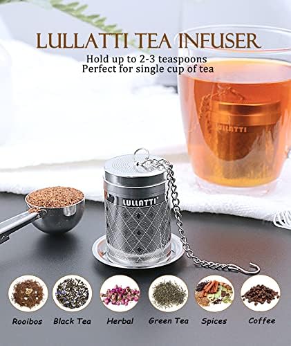 Tea Infusers for Loose Tea, 18/8 Stainless Steel Tea Strainer Set