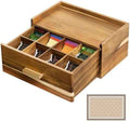 Acacia Wood Tea Bag Organizer with Drawer