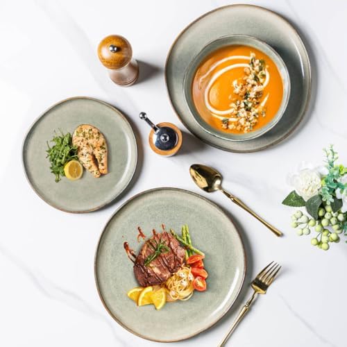 AmorArc Ceramic Dinnerware Sets for 12,36Pcs Plates and Bowls Sets Dishes