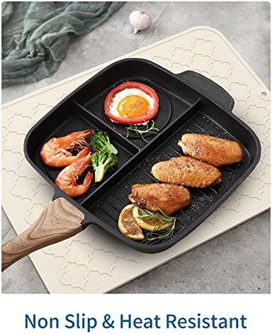AMOAMI-Dish Drying Mats for Kitchen Counter-Silicone Dish Drying