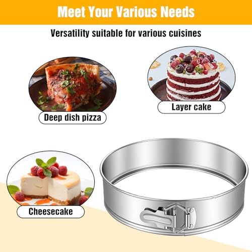 10 Inch Springform Cake Pan Stainless Steel Springform Pans Nonstick