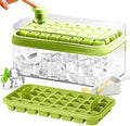 Ice Cube Tray with Lid and Bin, 2 Pack, 64 Pcs Cubes Ice Trays for