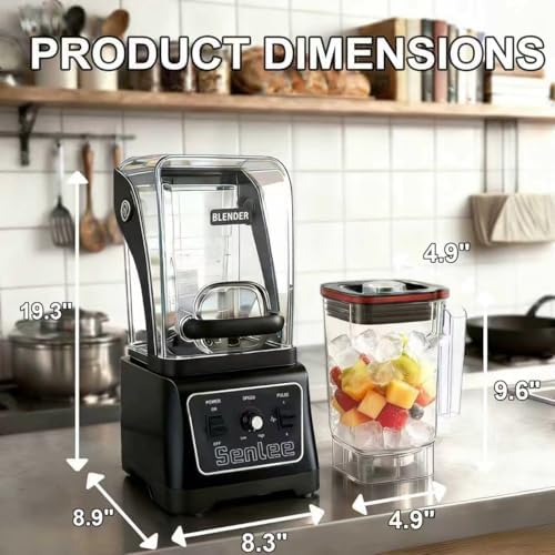 Commercial Blender, 2200W, 64oz BPA-Free Jar