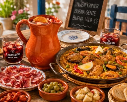 Garcima 18-Inch Enameled Steel Paella Pan, 46cm