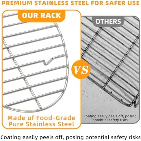 12.4" Oval Stainless Steel Roasting Rack/Cooling Rack