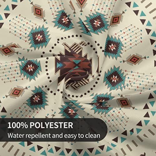 Giwawa Aztec Southwestern Round Tablecloth 60" Ethnic Tribal Geometric