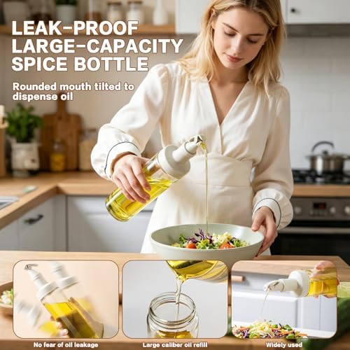 3-Piece Oil Dispenser Set, 580ml 3-in-1