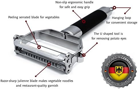 Deiss PRO Dual Julienne Peeler and Deiss PRO Swivel Vegetable Peeler