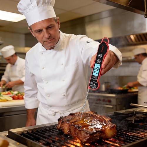 Digital Meat Thermometer, Folding Probe