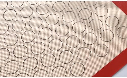Macaron Baking Mat Reusable Pastry Liner Silicone Glass Fiber for