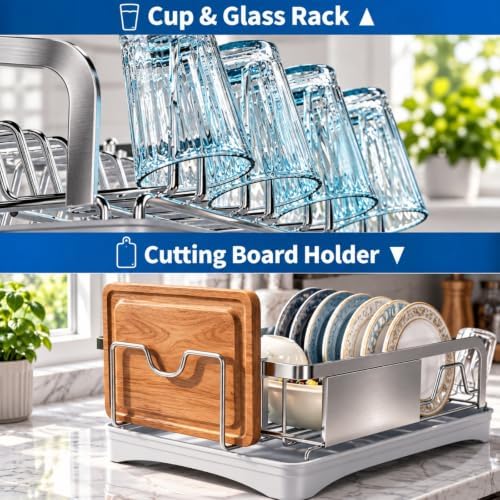 Godboat 304 Stainless Steel Dish Drying Rack