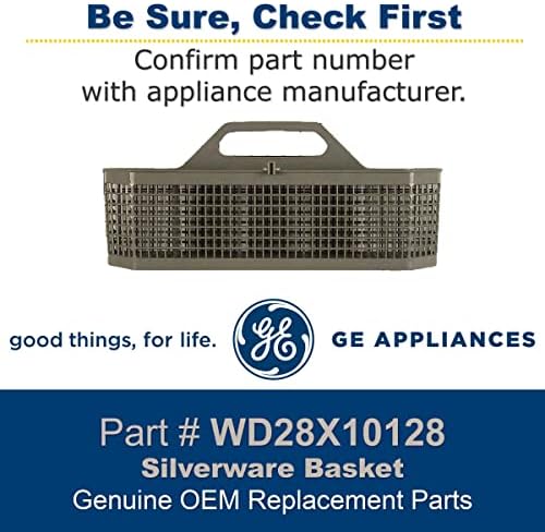 GE WD28X10128 Genuine OEM Silverware Basket (Grey) for GE Dishwashers