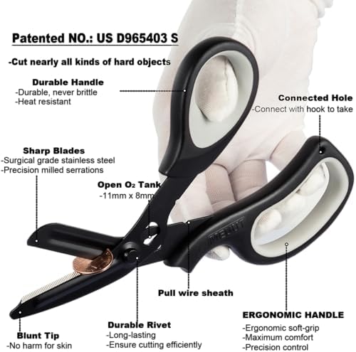 MEUUT All Purpose Scissors 8 Inch 3 Pack utility scissor for Heavy