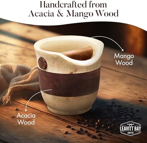 Leavitt Bay Espresso Espresso Knock Box & Anti-Slip Barista Grounds