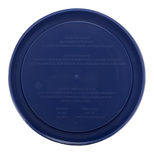 Pyrex 7201-PC 4 Cup Blue Food Storage Replacement Lid - Image 6