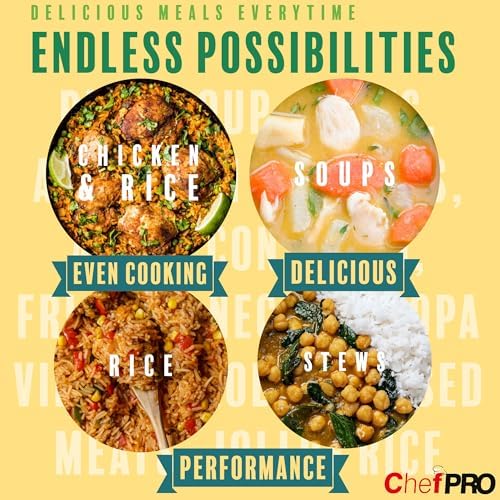 ALUMINUM CALDERO STOCK POT by Chef PRO, Superior Cooking Performance