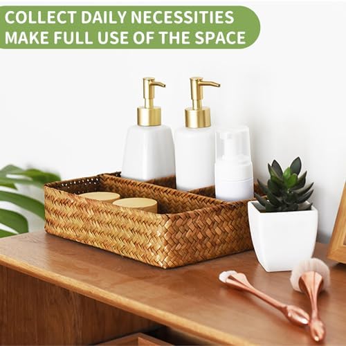 Nonam 4-Section Seagrass Tea Bag Organizer