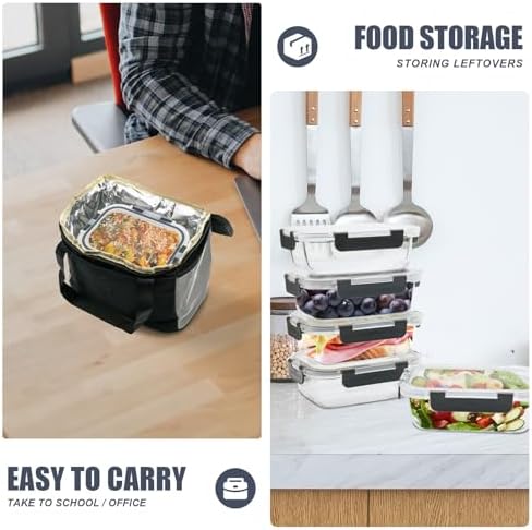 6-Pack 22 oz Glass Meal Prep Containers
