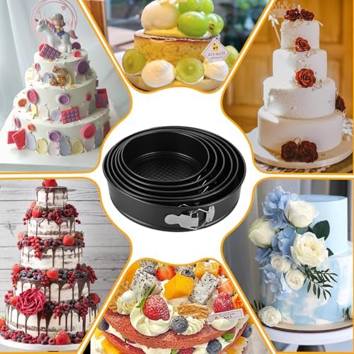 QTLCOHD Round Cake Pan Set for Baking, 7/8/8.5/9.5/10/11 Inch