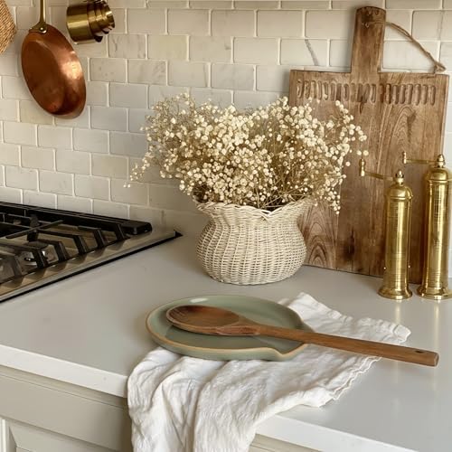 Beautiful Ceramic Spoon Rest for Stove Top - Stylish Holder for