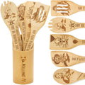 6Pcs Horror Movie Character Cooking Gift Set Wooden Spoons Utensils