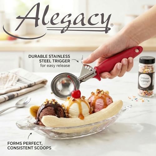 Alegacy Ice Cream Scoop Disher 1 3/4 oz – Stainless Steel Commercial