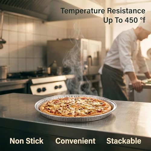 12 Pack Serving Platters 12 Inch, Disposable Round Pizza Pan