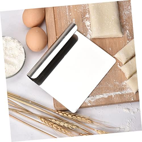 OUNONA Dough Scrapers Stainless Steel Scraper Baking Supplies Pastries
