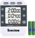 Samshow Digital Kitchen Timer, 3 Channels
