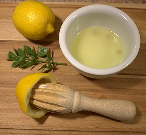 efo Wooden Lemon Squeezer Reamer, Handheld Citrus Juicer