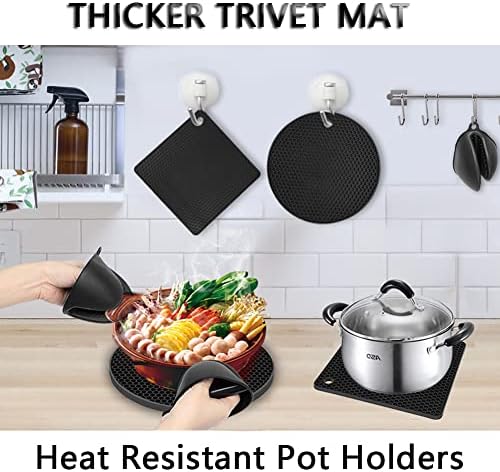 Silicone Trivet Pot Mat, Silicone Pot Holders for Hot Pan and Pot