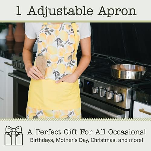 Adjustable Designer Kitchen Apron for Adults | Cotton Cooking Apron