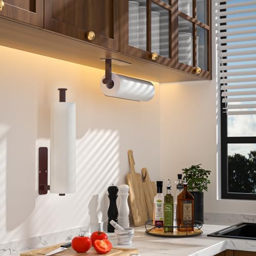 ASTOFLI Under Cabinet Paper Towel Holder, Oil Rubbed Bronze