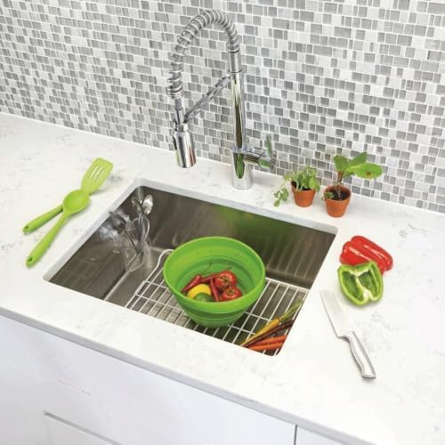 Better Houseware in-Sink Cutlery Holder, Large, Clear