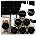 Spice Labels for Glass Jars, 202 Round Preprinted Waterproof Kitchen