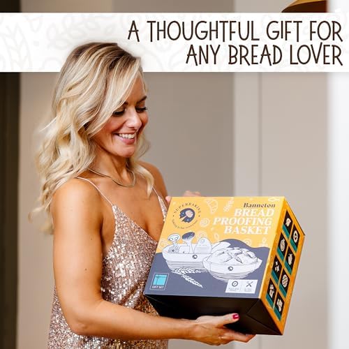 Superbaking Sourdough Banneton Basket, 9" Round & 10" Oval