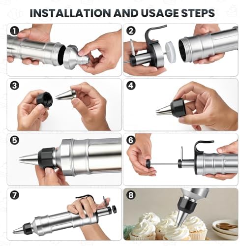 Cake Decorating Kit -18Pcs Cake Decorating Syringe Set, Frosting Gun