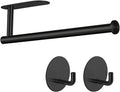 Paper Towel Holder with 2 Hooks-Under Cabinet Paper Towel Holder by Kinbery