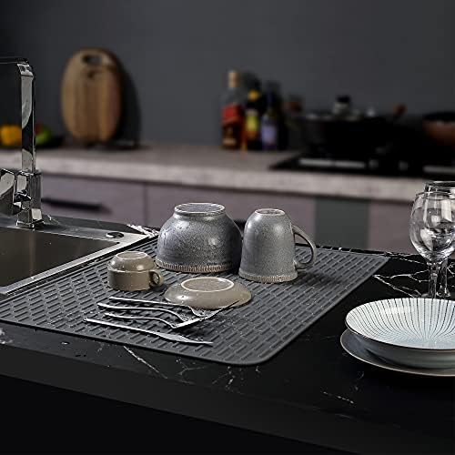 To encounter Silicone Dish Drying Mat - Extral Large 24" x 18" - Set
