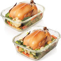 Razab 10 Cups/80 Oz 4 Pc Glass Food Storage Containers