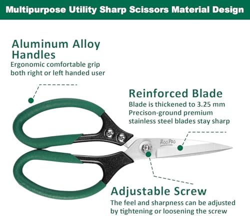 Utility Scissors All Purpose Heavy Duty 8.5 inch Sharp Blades