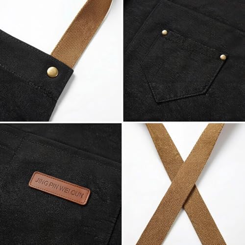 INNORU Daddio of the Patio Sign Apron with Pockets, Funny Cooking