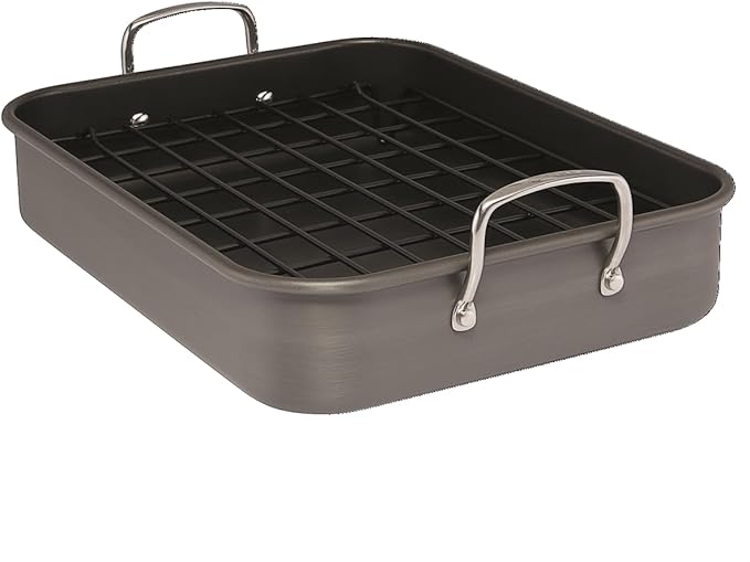 Rachael Ray Brights Hard Anodized Nonstick Roaster / Roasting Pan by RachaelRayKitchenware